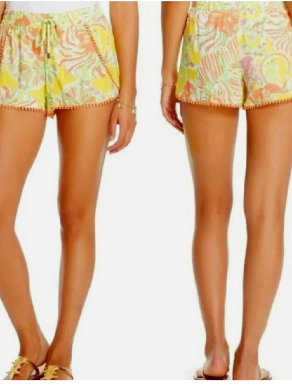 Lilly Pulitzer for Target Happy Place Challis Pompom Shorts